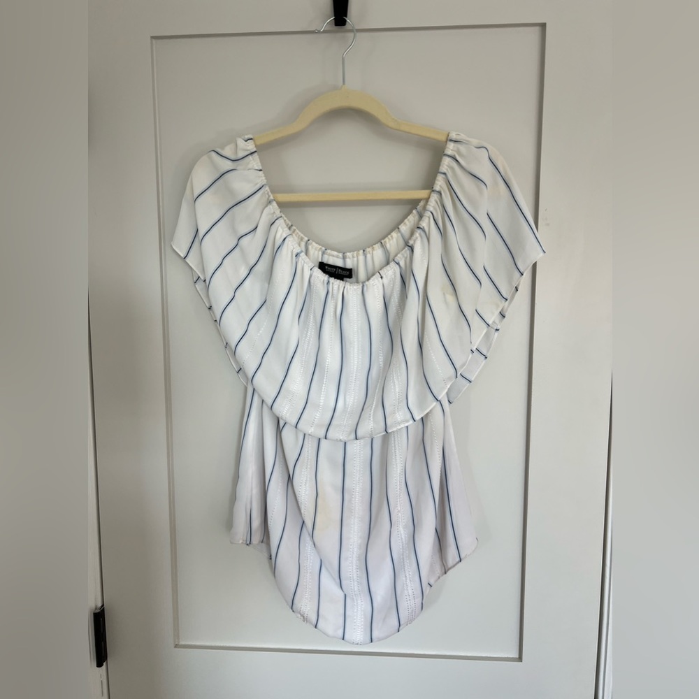 White House Black Market work off the shoulder blouse